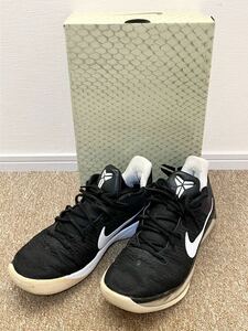 G410☆送料無料☆NIKE/ナイキ『852425-001 KOBE A.D.コービーエーディー BLACK WHITE』サイズ28.0CM 中古スニーカー BLK/ブラック