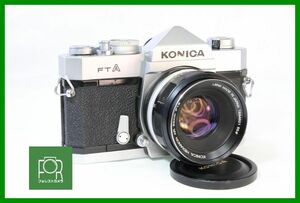 【同梱歓迎】実用■コニカ KONICA FTA ボディ+HEXANON AR 50mm F1.7■シャッター全速完動・露出計不良■AK493