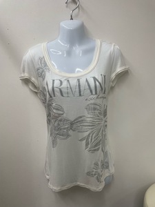 送料無料！ARMANI EXCHANGE(アルマーニ/エクスチェンジ) リオセル１００％/フレンチ袖/カットソー☆サイズM