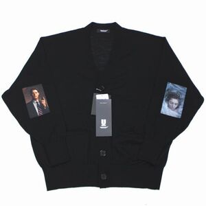 UNDERCOVER アンダーカバー 24AW HIゲージカーディガン JQパッチ TWIN PEAKS 3 ブラック