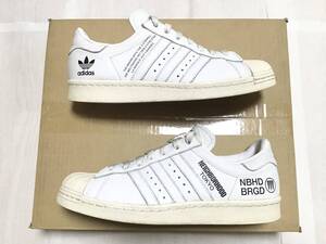 ネイバーフッドneighborhoodアディダスオリジナルスadidas originalsスーパースターSUPER STARホワイトwhite白26.5㎝