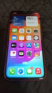 iPhone XR 　simフリー 256gb　Bokman- 5000mAh　新品大容量バッテリー　レッド