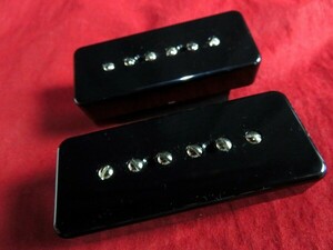 ★最安値★Gotoh Pickups／ OLD-1 Blackカラー／２個セット◆国産 高品質 P-90 Soap Bar／ソープバー PU ◇ブラック／BK