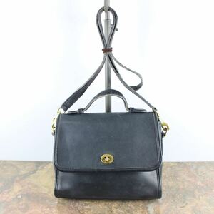 OLD COACH TURN LOCK LEATHER 2WAY SHOULDER BAG MADE IN USA/オールドコーチターンロックレザー2wayショルダーバッグ