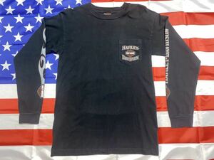 中古美品　ハーレーダビッドソン　TUCSON,AZ ロングスリーブTシャツ ブラック　Mサイズ