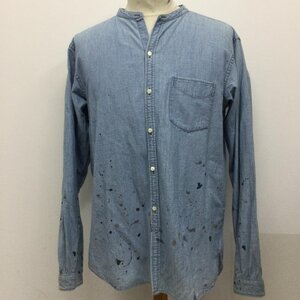 ネイバーフッド 長袖シャツ/L/コットン/IDG/182BOOJN-SHM02/OLD JOE CHAMBRAY C SHIRT シャツ、ブラウス シャツ、ブラウス L 無地