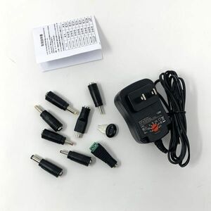 【一円即決!!】12W マルチ電圧 ACアダプター 3V 4.5V 5V 6V 7.5V 9V 12V ユニバサル 家庭用1000mA電源 1円 SEI01_2437