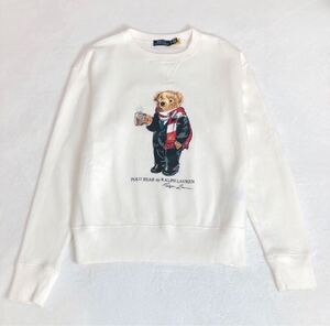 現行　完売　美品　RALPH LAUREN ラルフローレン　ポロベア　スウェット　ホワイト　XS