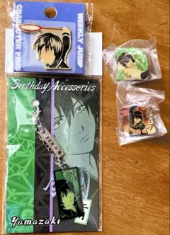 【入手困難】初期 銀魂 山崎退 レア グッズセット 誕生日 ピンズ