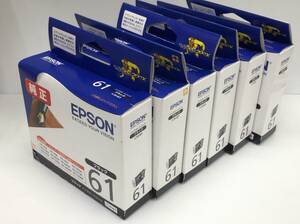 未開封 EPSON エプソン 純正 インクカートリッジ ICBK61 ブラック 6個 セット 240528EC2i6