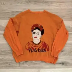 Frida Kahlo X SHEIN バックプリントカーディガン