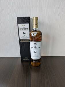 [未開封/未使用] The MACALLAN ザ・マッカラン 12年 シェリーオークカスク ウィスキー ハイランドシングルモルト 700ml 40% 箱付 同梱可