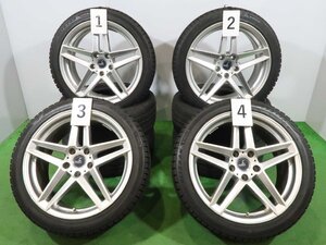 ホンダ レジェンド 等 4本 Delmore LG.H 19インチ 8J +45 5H PCD120 スタッドレス ブリヂストン ブリザック VRX2 245/40R19 KC系 球面座