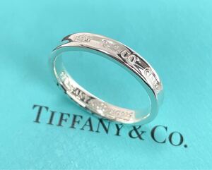 ★極美品★ TIFFANY & Co. ティファニィー ナローリング・シルバー925 刻印 23号〜24号