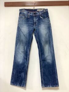 I-1285 HILFIGER DENIM トミーヒルフィガー デニムパンツ ユーズド加工 W30 ジーンズ ジーパン WOODY COMFORT