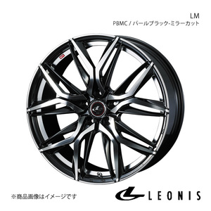 LEONIS/LM アウトランダー GF/GG系 電動パーキングブレーキ車除く アルミホイール1本【19×8.0J 5-114.3 INSET43 PBMC】0040840