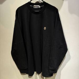 A BATHING APE NECK LOGO ONE POINT L/S TEE SIZE-XXL アベイシングエイプ ネックロゴ ワンポイント 長袖 BAPE 