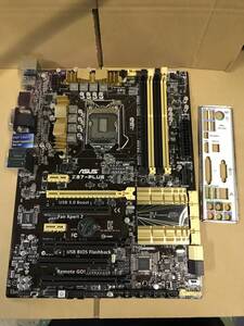 ★中古品 BIOS確認のみ ASUS Z87-PLUS マザーボード LGA1151ＩＯパネル 付き★