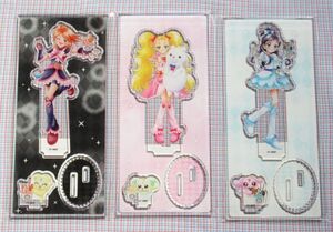 ふたりはプリキュアMax Heart アクリルスタンド おまけ付 ロールアイスクリーム キュアブラック/キュアホワイト/キュアルミナス 開封済