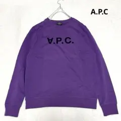 【美品】A.P.C スウェット　ブランドロゴプリント　プルオーバー