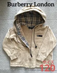 Burberry London パーカー ノバチェック　120 フード付き