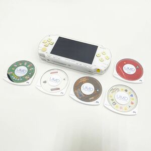 【A7】PSP SONY ソニー Portable 本体 ソフト 5点 セット 現状品 モンスターハンター モンハン ウイイレ みんごる PlayStation