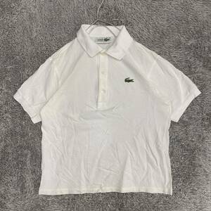 LACOSTE ラコステ ポロシャツ 半袖シャツ サイズ38 ホワイト 白 レディース トップス 最落なし （O22）