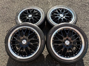 ロクサーニ マルチフォルケッタ 6.5J-17インチ ET52 PCD100-4穴 205/45R17 フィット、ノート、ヤリス、ヴィッツ コンパクトカーに