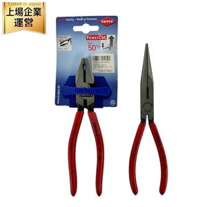 KNIPEX 26 11 200 ラジオペンチ 02 01 180 強力型ペンチ 2点セット 中古 Y9616762