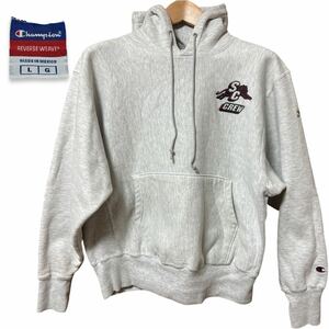 1円 スタ 〜 3色タグ 古着 90s チャンピオン メキシコ製 リバースウィーブ Hooded Sweatshirt パーカー ヴィンテージ 90年代 L グレー GRY