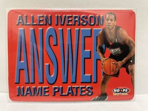 NBAカード　アレン・アイバーソン　ALLEN IVERSON NAME PLATES ANSWER NBA HOOPS SKYBOX ‘99-00【2 of 10 NP】