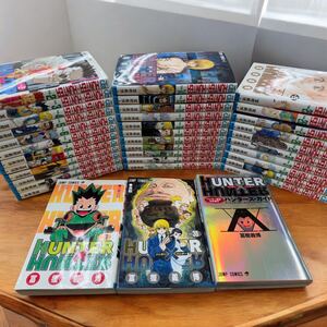 ☆t/HUNTER×HUNTER ハンターハンター 1巻〜35巻 セット売り ハンターズガイド付き 冨樫義博 集英社 ジャンプコミックス