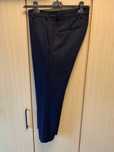 国内正規 17SS JIL SANDER ジルサンダー クロップド テーパード ウール スラックス 黒 S JSML707010 ML217408