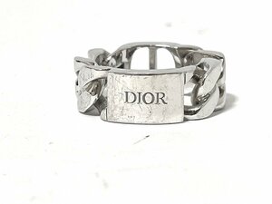 【美品】Christian Dior　クリスチャンディオール　リング　指輪　SV925 シルバー　ICON チェーンリング　Sサイズ　D990