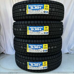 今季入荷分 2024年製 新品 ダンロップ ウインターマックス SJ8+ 205/70R15 4本 205/70-15 スタッドレス SUV 正規品 4本送料込55000円~