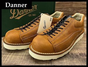 送無 新品 Danner ダナー D314110 ROCKFORD ロックフォード 本革 レザー ローカット ブーツ シューズ ステッチダウン製法 キャメル 27.0 ③