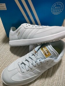 新品 未使用 adidas SAMBA GOLF サンバ ゴルフ 27.5cm ヘイローブルー スパイク アディダス ゴルフシューズ メンズ ゴルフ