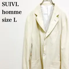 SUIV.homme シングルボタン 薄手テーラードジャケット 背抜き