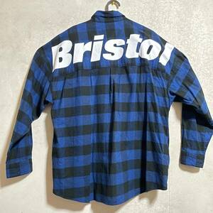 S新品FCRB 21AW BIG LOGO FLANNEL BAGGY SHIRT ビッグロゴフランネルバギーシャツ/ネルシャツ/FCRB-212078ブリストルSOPH F.C.Real Bristol