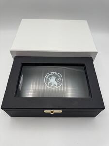 未使用品 グランドセイコー 特製ボックス ブラック レザー 時計BOX 3本 非売品 時計ケース GRAND SEIKO 60周年 スプリングドライブ 箱