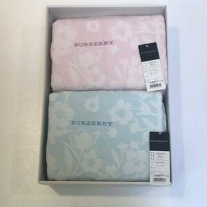 【送料無料】 バーバリー /Burberry/正規品/新品未使用/綿毛布/2枚セット/綿100%/140cm×200cm/ロゴ(0273y)