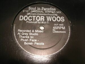 ●UK SOUL Downbeat 12inch●DOCTOR WOOS / SOUL IN PARADISE