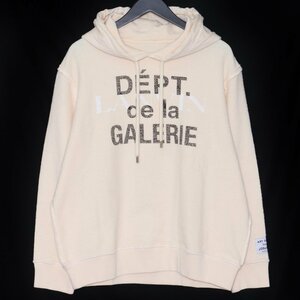 未使用 LANVIN × GALLERY DEPT. コラボロゴパーカー XXL アイボリー RM-HOG003-J069-P22 ランバン ギャラリーデプト フーディー