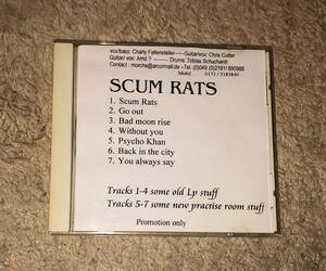 ★コレクターズアイテム★入手不可★幻の名曲★SCUM RATS プロモ★サイコビリーネオロカビリーパンクハードコア★ psychobillyrockabilly★