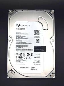 【中古動作品】Seagate 3.5インチHDD SATA(Serial ATA) 500GB ST500DM002-1SB10A 使用時間 15953時間