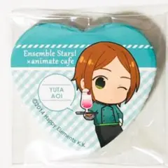 新品★あんスタ★2wink【葵ゆうた】アニカフェ★ハート型缶バッジ★夢ノ咲コック