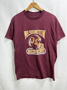 ■ ビンテージ LOGO7 NFL ワシントン レッドスキンズ ロゴイラスト 半袖 Tシャツ アメカジ スポーツ アメフト WASHINGTON REDSKINS ■