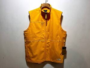 送料無料即決 新品 正規品 USA/UK/EU限定 The North Face ノースフェイス ストレッチ ナイロンベスト US-XL YELLOW NYLON VEST