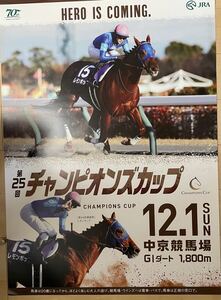 JRA非売品ポスター　坂井瑠星騎手&レモンポップ（B1)　2024チャンピオンズカッププロモーション 