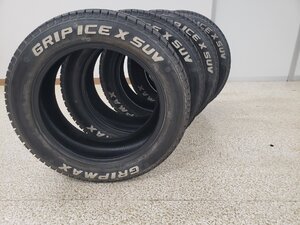 ◎送料無料 希少ホワイトレタースタッドレス ほぼ未使用 22年 235/55R18 GRIP ICE X SUV 検)RAV4 ヴァンガード ハリアー アウディQ3 JEEP